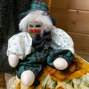 Vintage porcelain clown